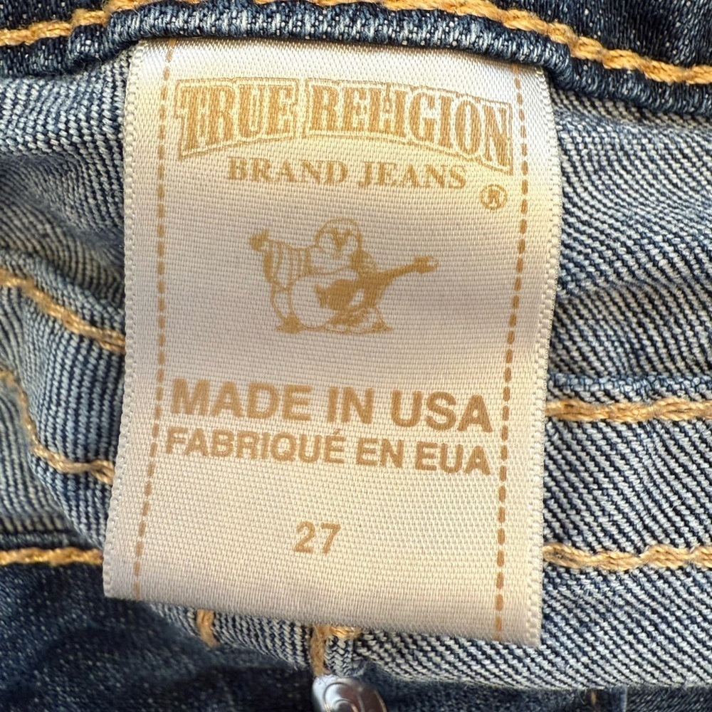 True Religion Skinny Jeans Flap Pocket Size 27 - Picture 3 of 11